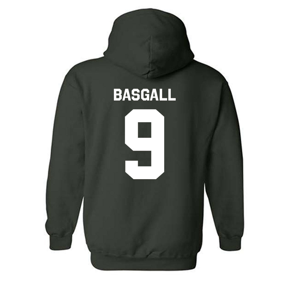 Michigan State - NCAA Men's Ice Hockey : Matthew Basgall - Classic Shersey Hooded Sweatshirt-1