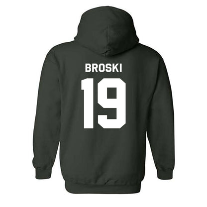 Michigan State - NCAA Baseball : Adam Broski - Classic Shersey Hooded Sweatshirt-1