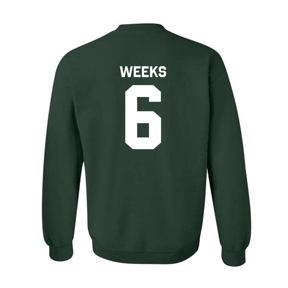 Michigan State - NCAA Baseball : Davis Weeks - Classic Shersey Crewneck Sweatshirt-1