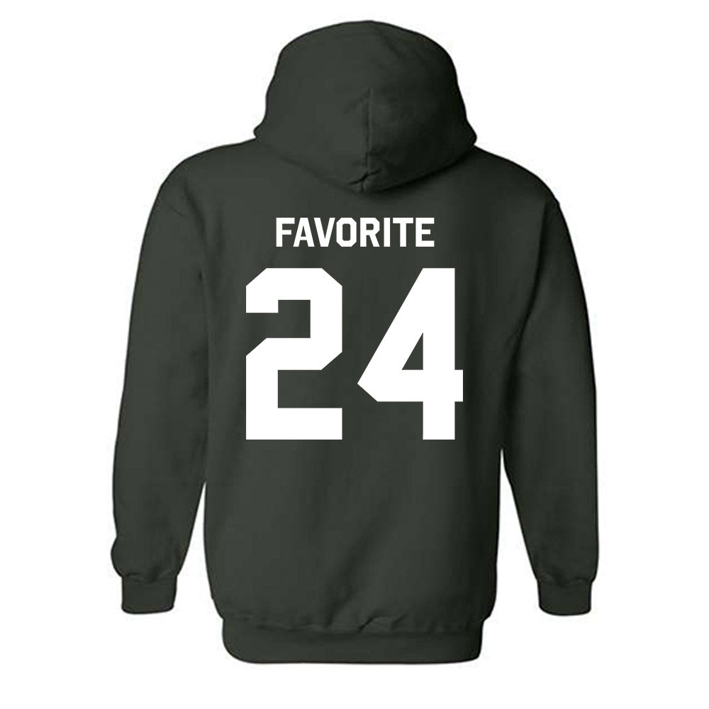 Michigan State - NCAA Football : Jeremiah Favorite - Classic Shersey Hooded Sweatshirt-1