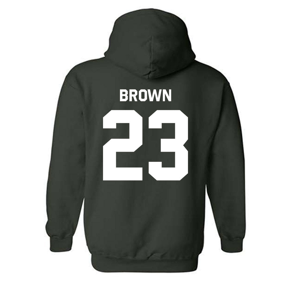 Michigan State - NCAA Women's Basketball : Jalyn Brown - Classic Shersey Hooded Sweatshirt-1