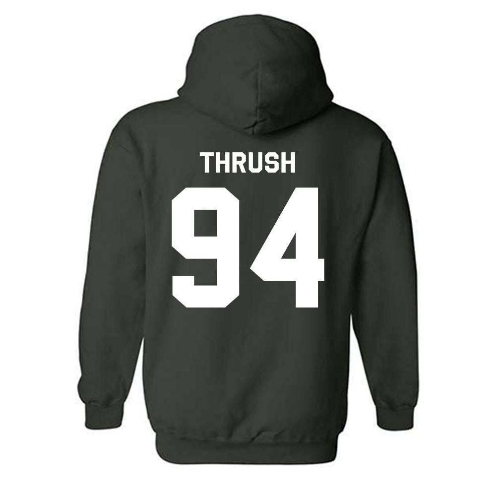 Michigan State - NCAA Football : Cal Thrush - Classic Shersey Hooded Sweatshirt-1