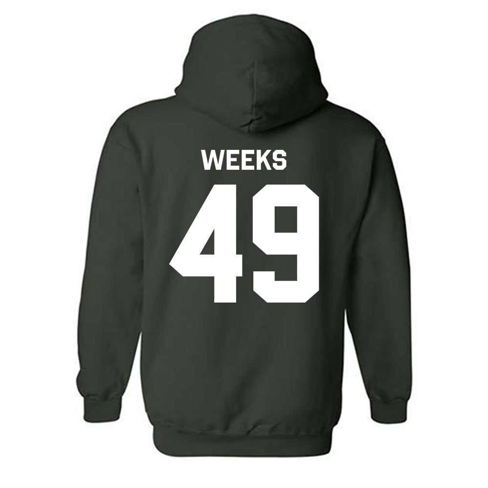 Michigan State - NCAA Football : Alex Weeks - Classic Shersey Hooded Sweatshirt-1