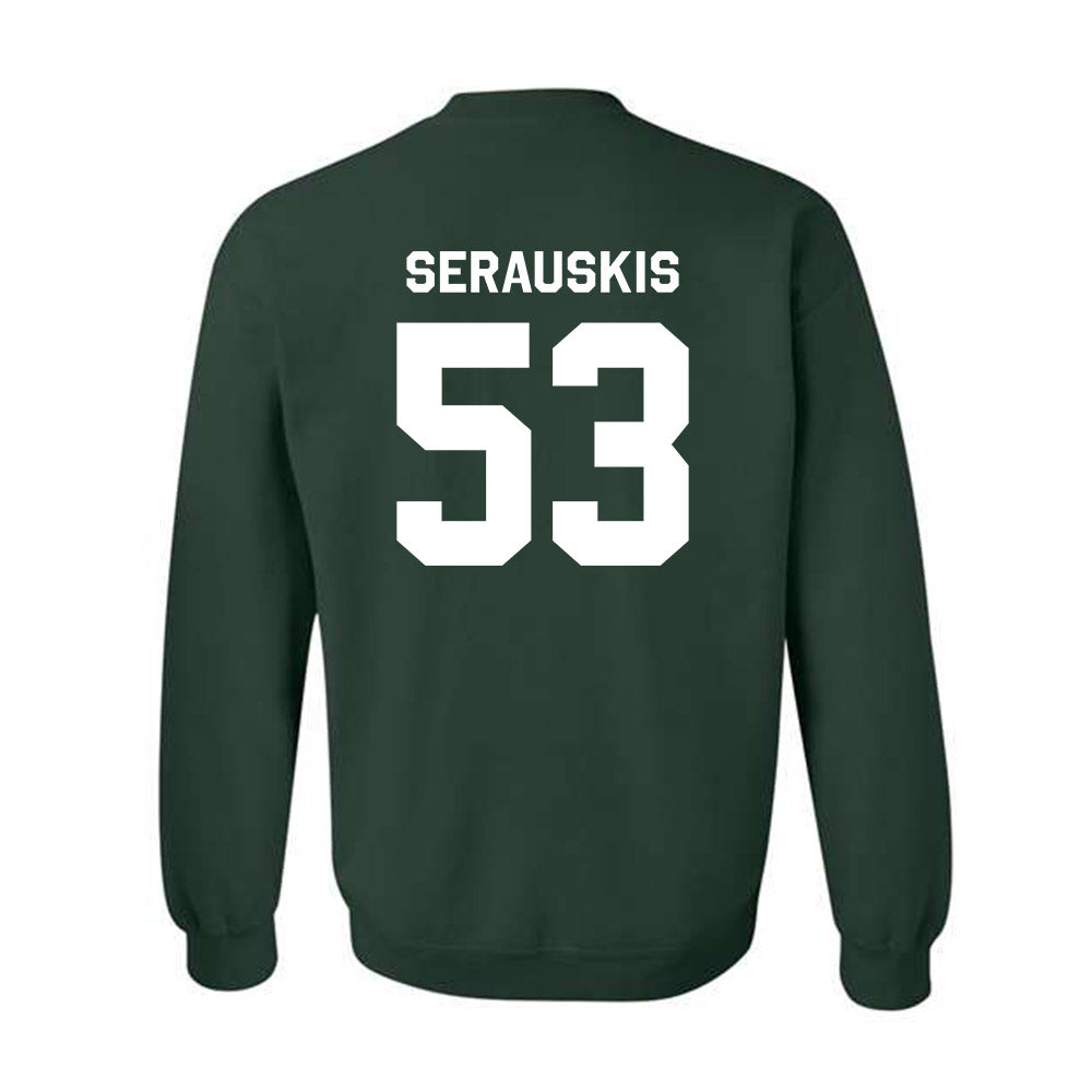 Michigan State - NCAA Football : Trey Serauskis - Classic Shersey Crewneck Sweatshirt-1