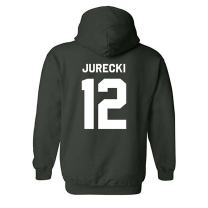 Michigan State - NCAA Men's Ice Hockey : Griffin Jurecki - Classic Shersey Hooded Sweatshirt-1