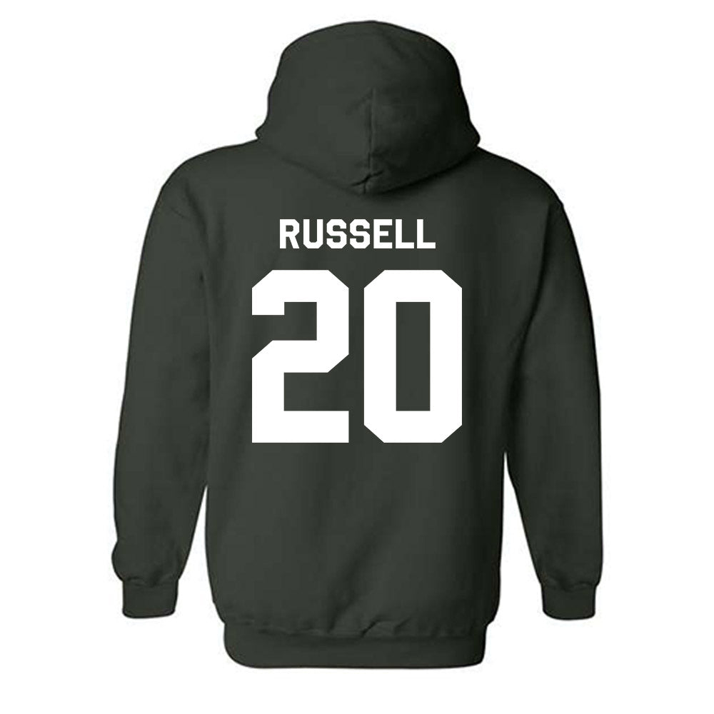 Michigan State - NCAA Men's Ice Hockey : Daniel Russell - Classic Shersey Hooded Sweatshirt-1