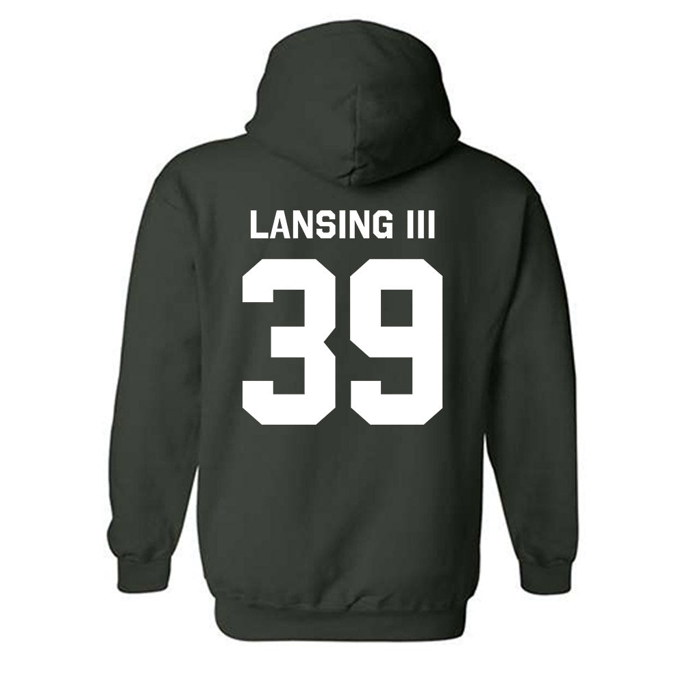 Michigan State - NCAA Football : Jack Lansing III - Classic Shersey Hooded Sweatshirt-1