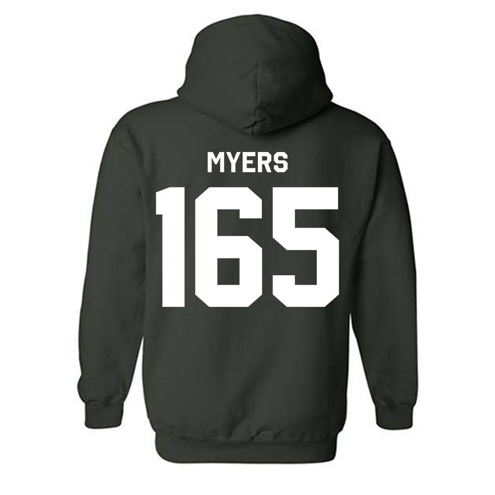 Michigan State - NCAA Wrestling : Duke Myers - Classic Shersey Hooded Sweatshirt-1
