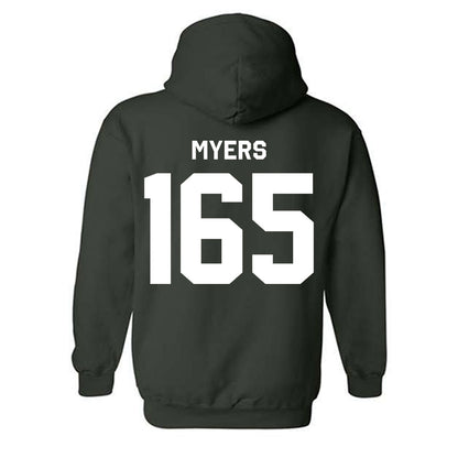 Michigan State - NCAA Wrestling : Duke Myers - Classic Shersey Hooded Sweatshirt-1