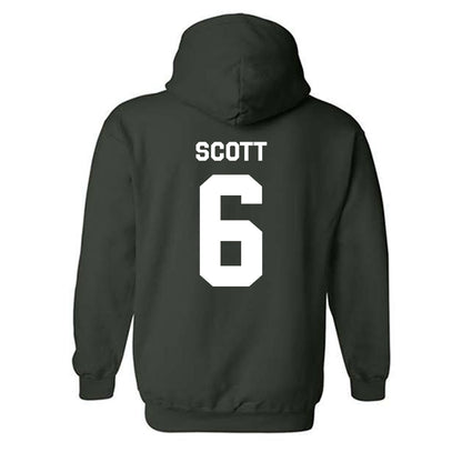 Michigan State - NCAA Men's Basketball : Jordan Scott - Classic Shersey Hooded Sweatshirt-1