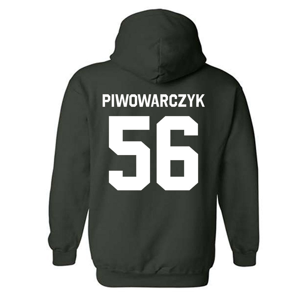 Michigan State - NCAA Football : Chris Piwowarczyk - Classic Shersey Hooded Sweatshirt-1
