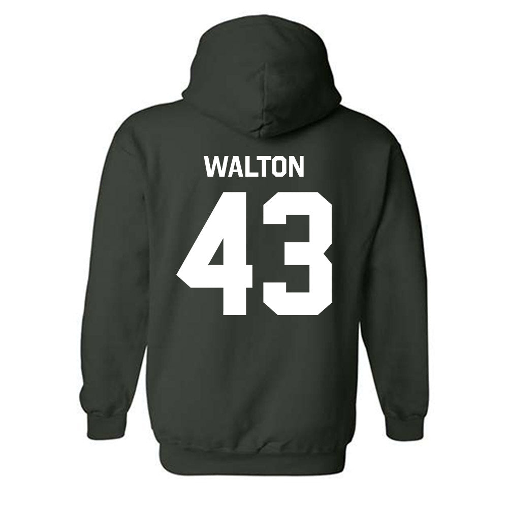 Michigan State - NCAA Men's Basketball : Colin Walton - Classic Shersey Hooded Sweatshirt-1