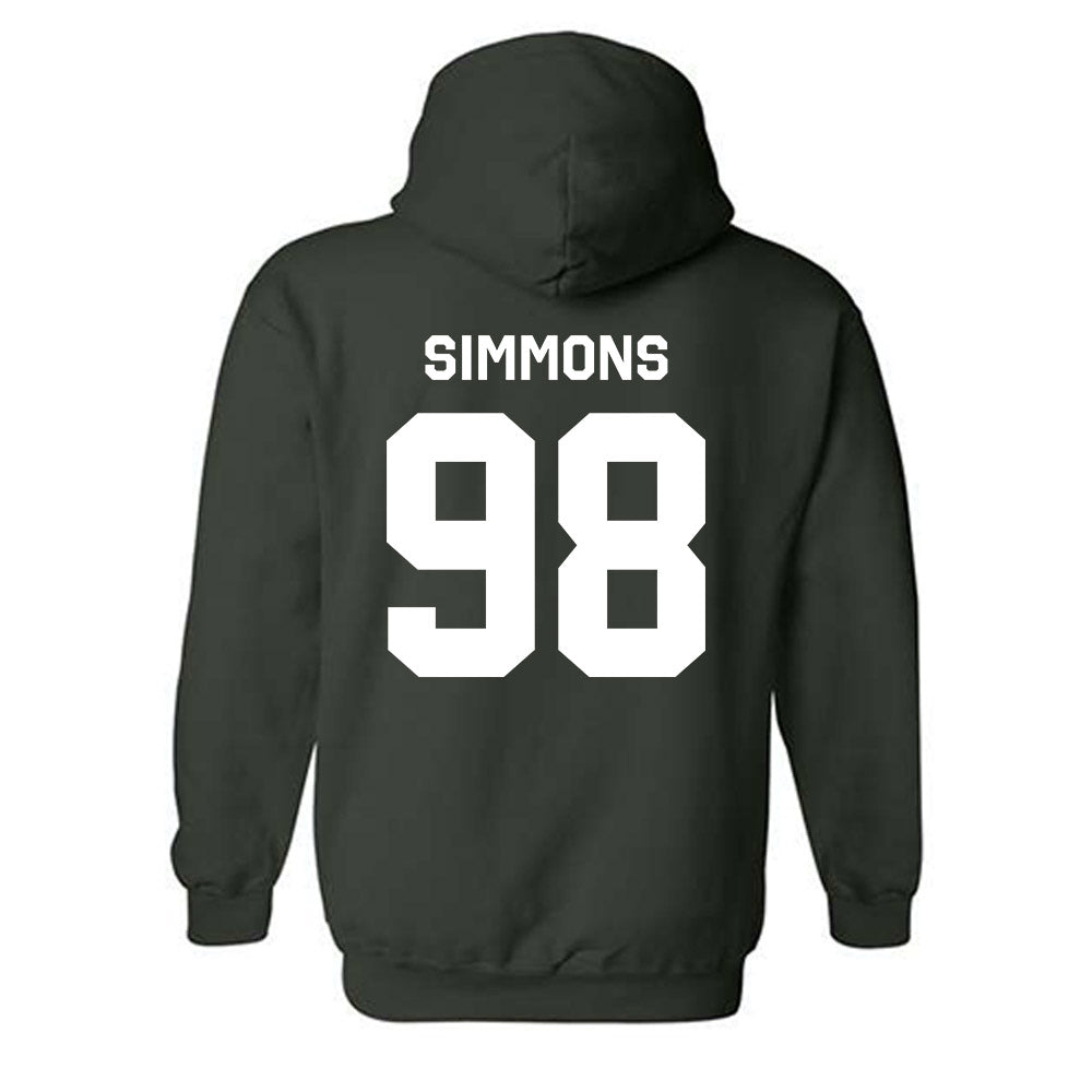 Michigan State - NCAA Football : Derrick Simmons - Classic Shersey Hooded Sweatshirt-1