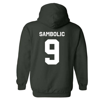 Michigan State - NCAA Women's Basketball : Sara Sambolic - Classic Shersey Hooded Sweatshirt-1