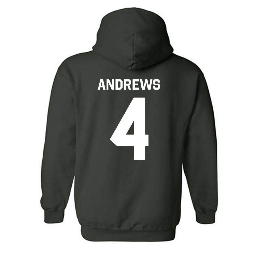 Michigan State - NCAA Women's Volleyball : Madi Andrews - Classic Shersey Hooded Sweatshirt-1