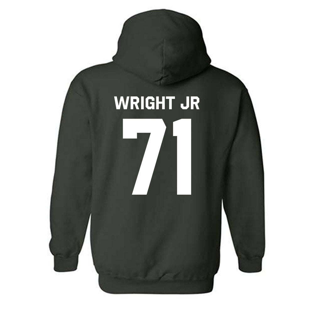 Michigan State - NCAA Football : Robert Wright Jr - Classic Shersey Hooded Sweatshirt-1