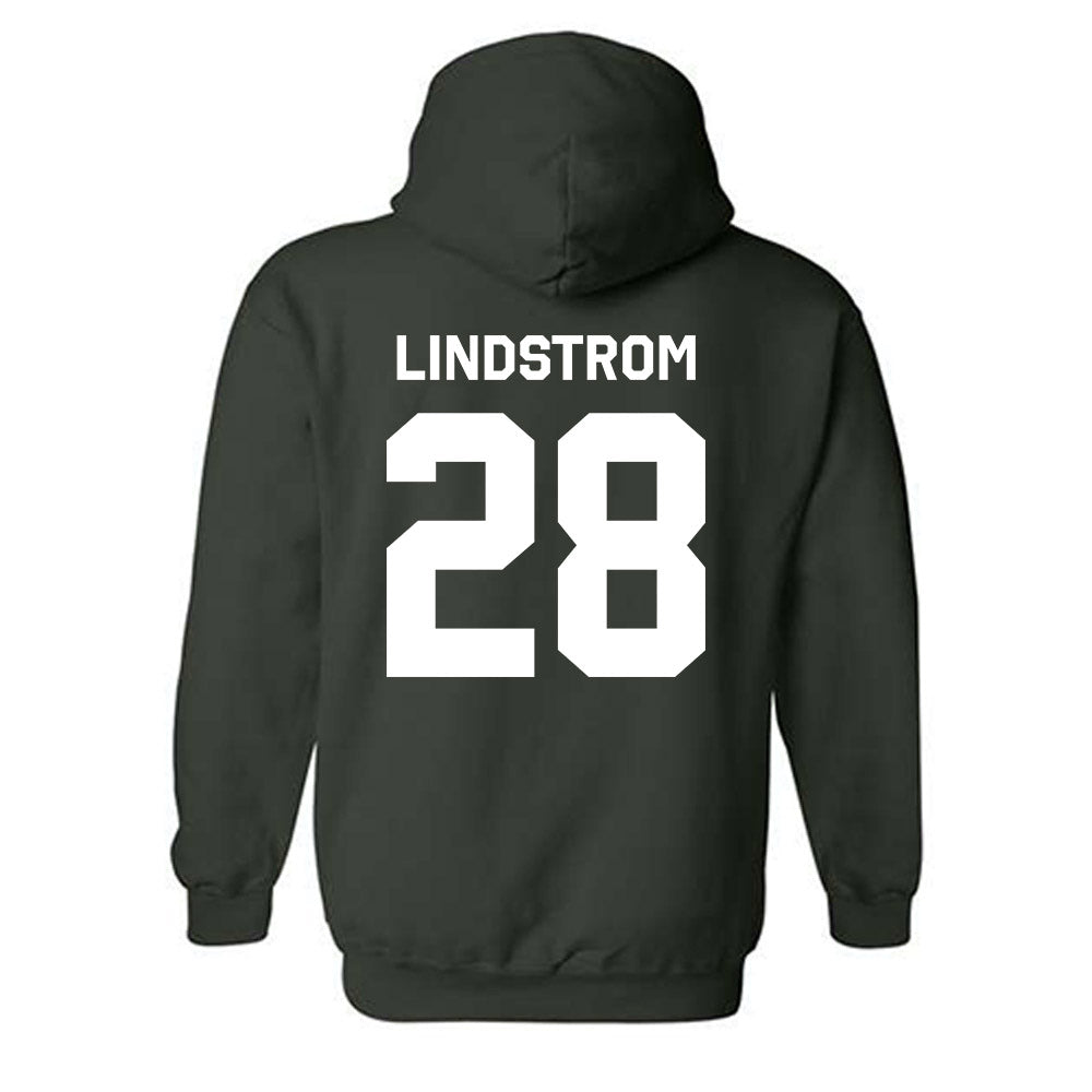 Michigan State - NCAA Men's Ice Hockey : Cayden Lindstrom - Classic Shersey Hooded Sweatshirt-1