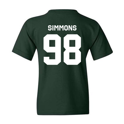 Michigan State - NCAA Football : Derrick SimmonsYouth T-Shirt-5