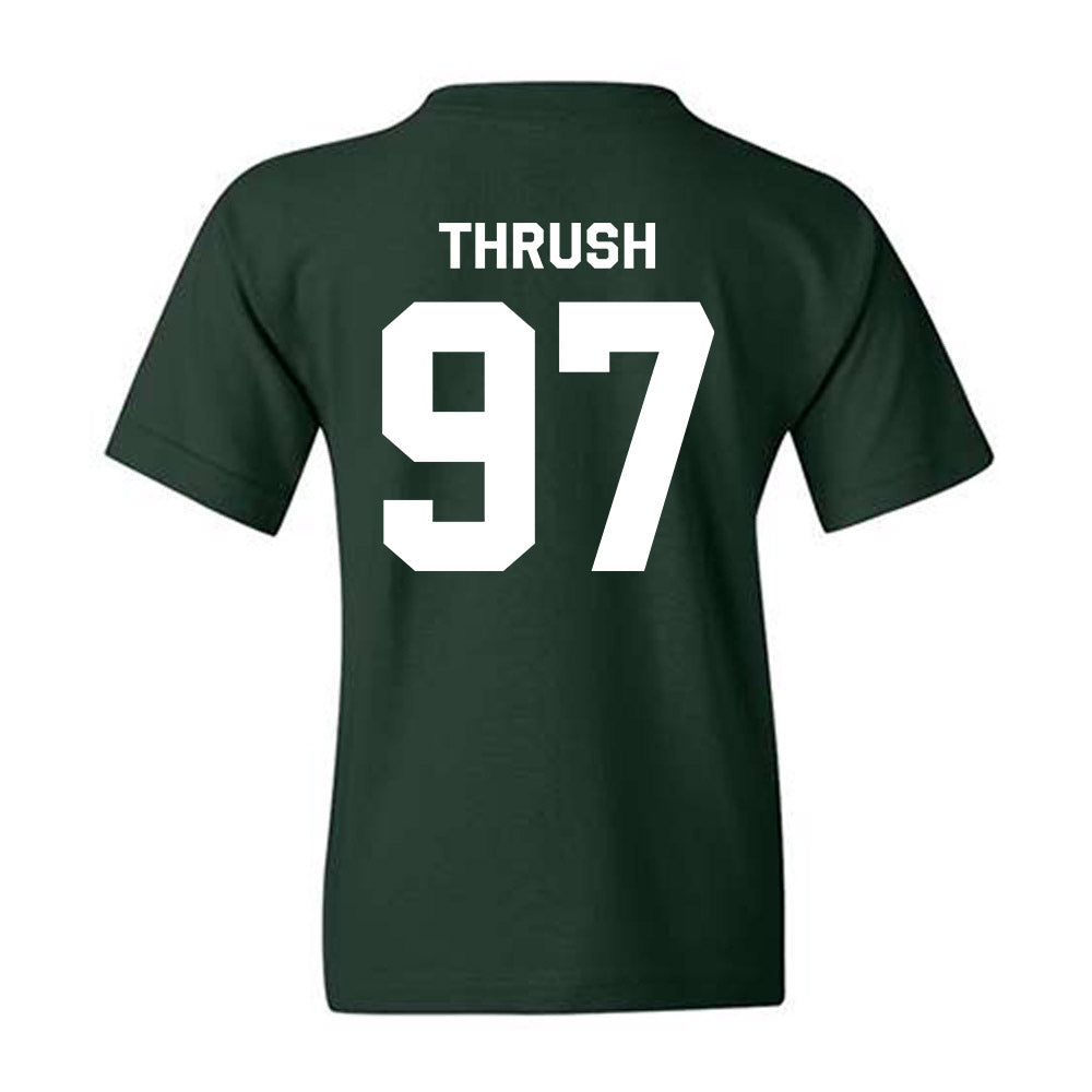 Michigan State - NCAA Football : Cal Thrush - Classic Shersey Youth T-Shirt-1