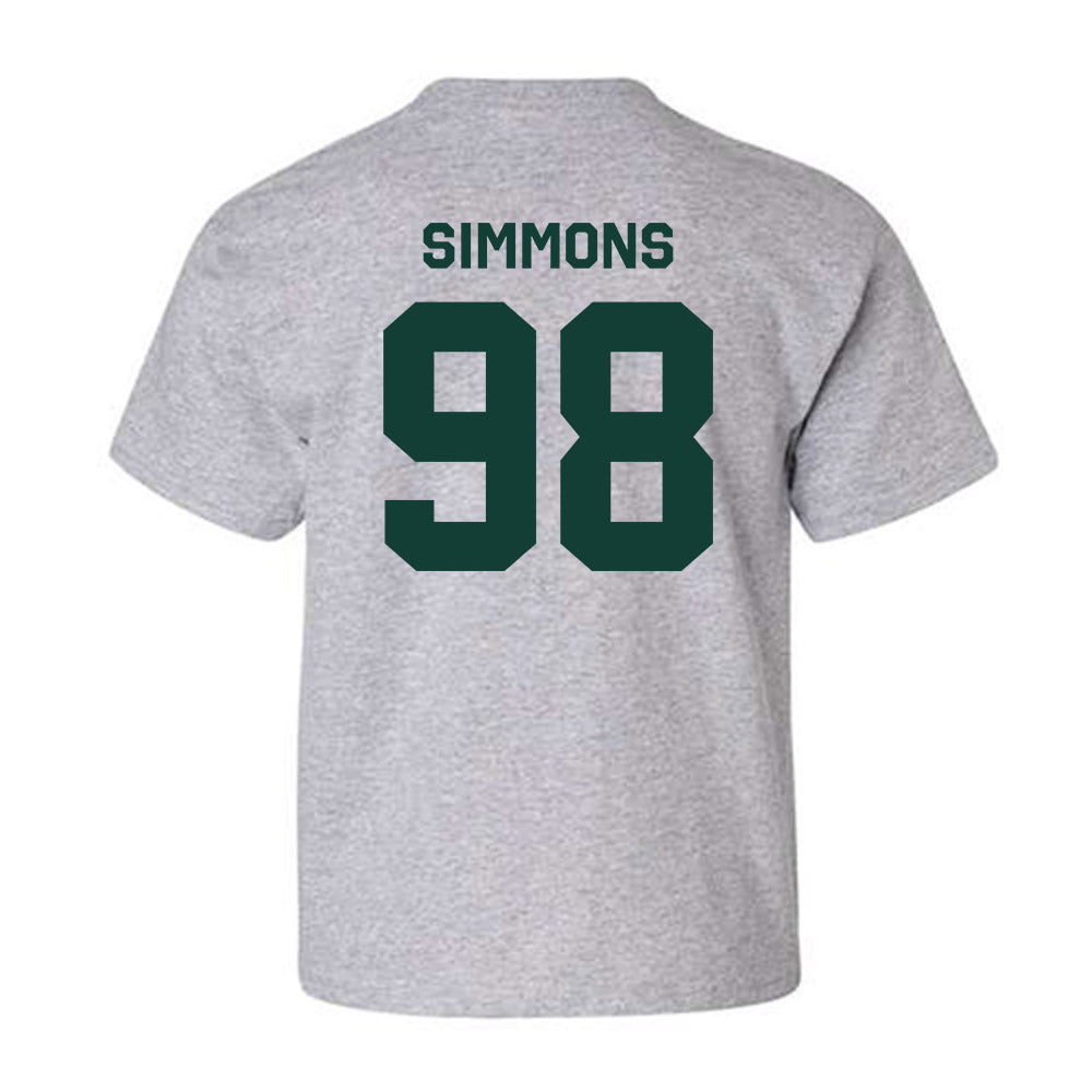 Michigan State - NCAA Football : Derrick SimmonsYouth T-Shirt-7