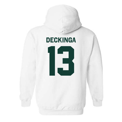 Michigan State - NCAA Baseball : CJ Deckinga - Classic Shersey Hooded Sweatshirt-1