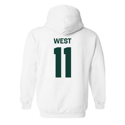 Michigan State - NCAA Men's Ice Hockey : Owen West - Classic Shersey Hooded Sweatshirt-1