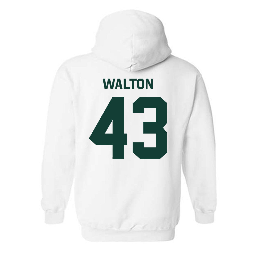 Michigan State - NCAA Men's Basketball : Colin Walton - Classic Shersey Hooded Sweatshirt-1