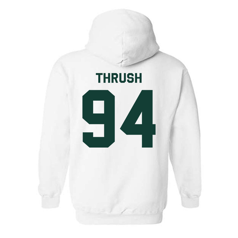 Michigan State - NCAA Football : Cal Thrush - Classic Shersey Hooded Sweatshirt-1