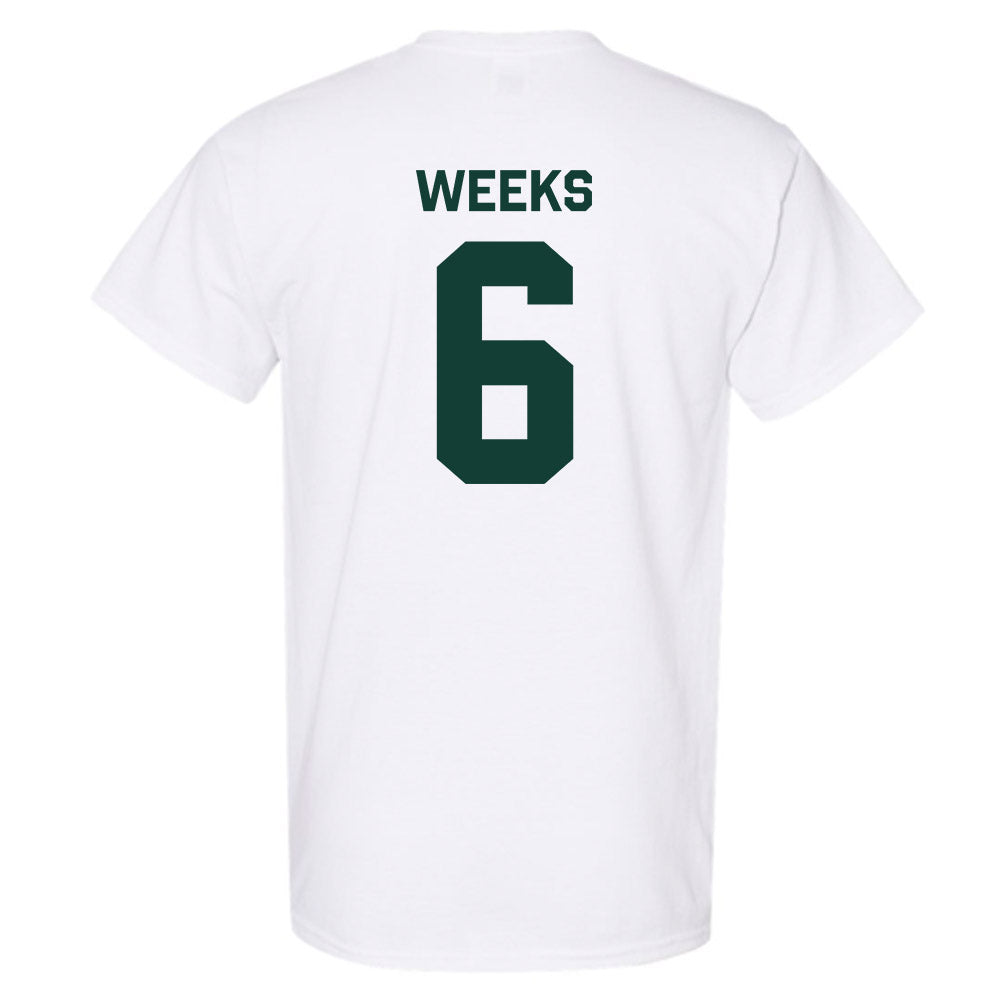 Michigan State - NCAA Baseball : Davis Weeks - Classic Shersey T-Shirt-1