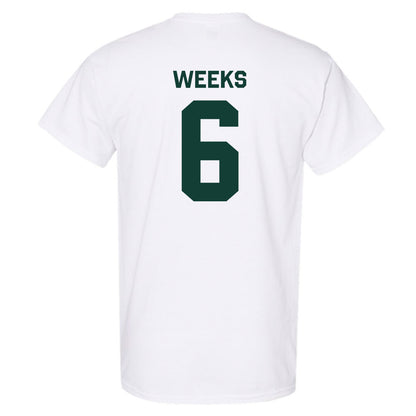 Michigan State - NCAA Baseball : Davis Weeks - Classic Shersey T-Shirt-1