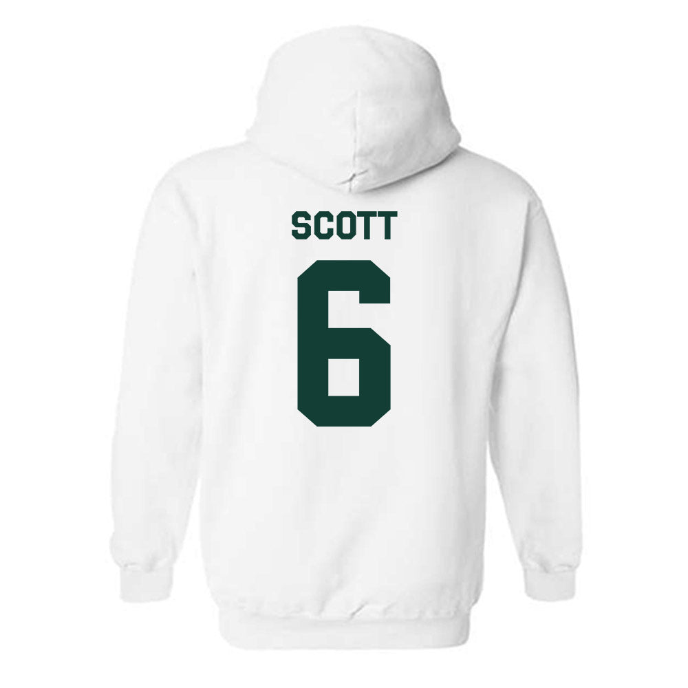 Michigan State - NCAA Men's Basketball : Jordan Scott - Classic Shersey Hooded Sweatshirt-1