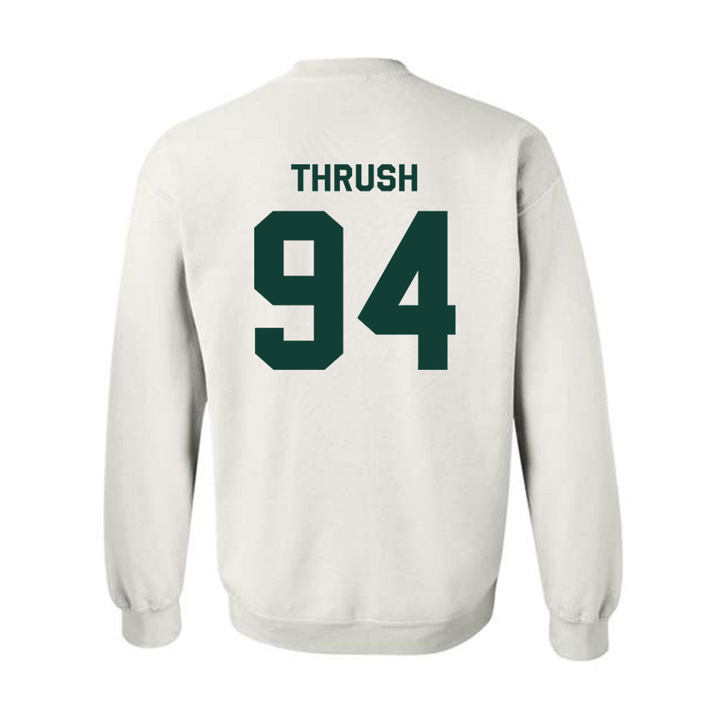 Michigan State - NCAA Football : Cal Thrush - Classic Shersey Crewneck Sweatshirt-1