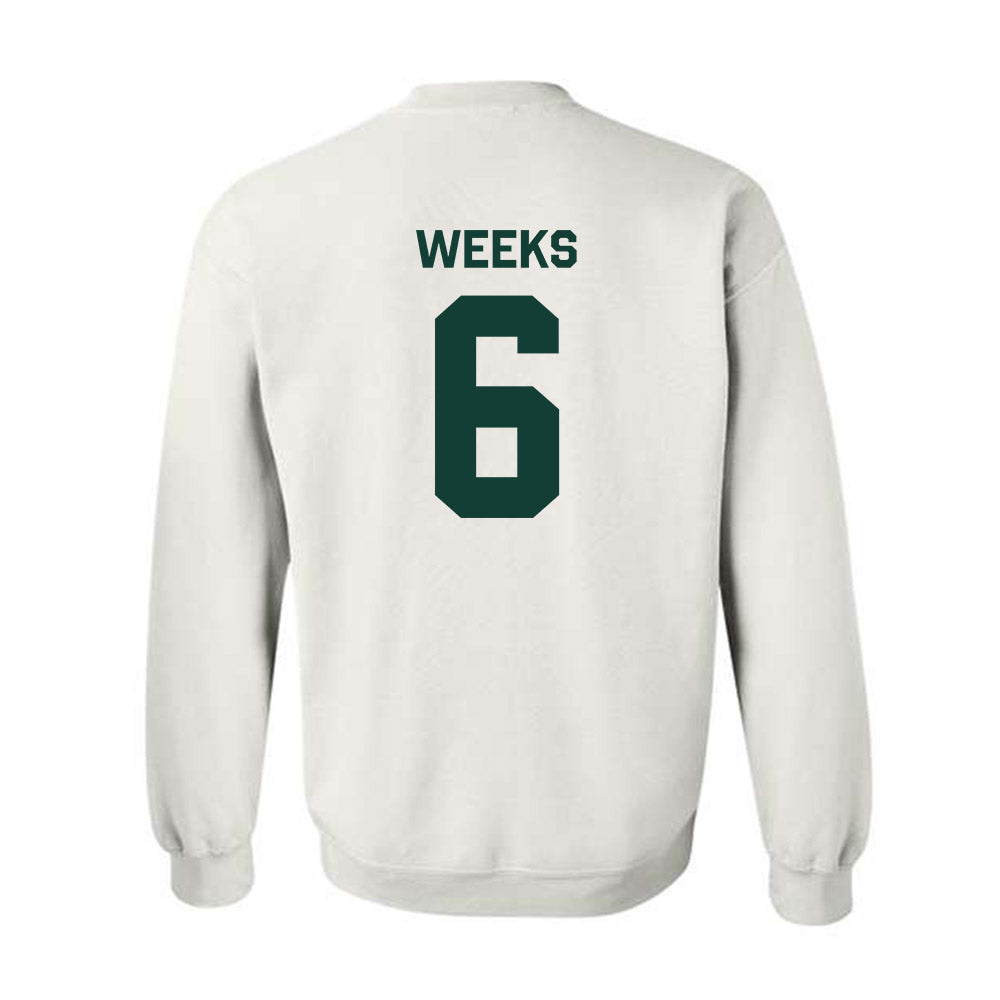 Michigan State - NCAA Baseball : Davis Weeks - Classic Shersey Crewneck Sweatshirt-1