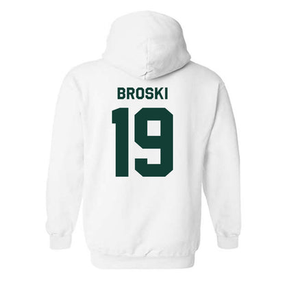 Michigan State - NCAA Baseball : Adam Broski - Classic Shersey Hooded Sweatshirt-1