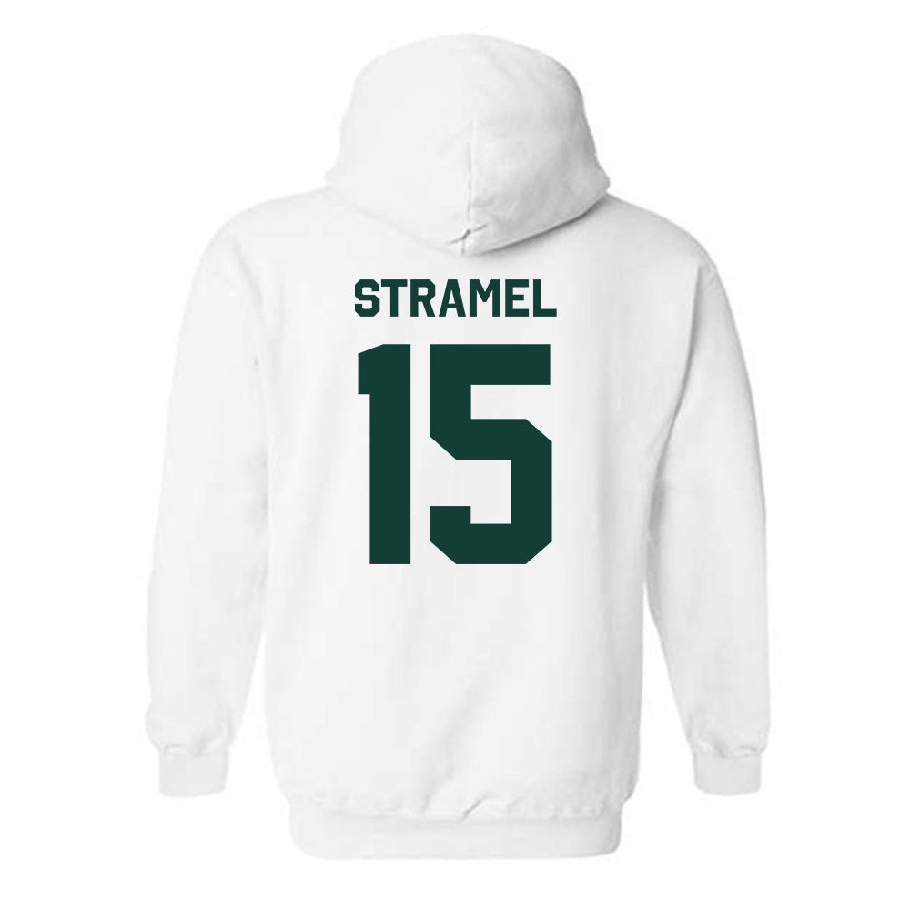 Michigan State - NCAA Men's Ice Hockey : Charlie Stramel - Classic Shersey Hooded Sweatshirt-1
