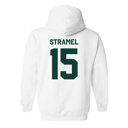 Michigan State - NCAA Men's Ice Hockey : Charlie Stramel - Classic Shersey Hooded Sweatshirt-1