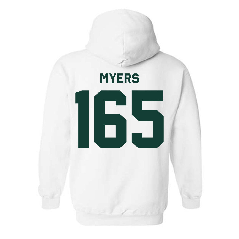 Michigan State - NCAA Wrestling : Duke Myers - Classic Shersey Hooded Sweatshirt-1
