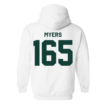 Michigan State - NCAA Wrestling : Duke Myers - Classic Shersey Hooded Sweatshirt-1