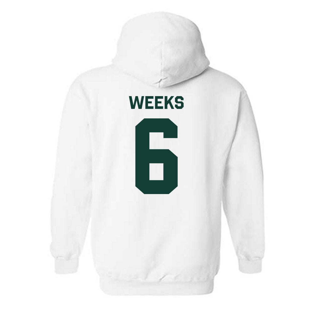 Michigan State - NCAA Baseball : Davis Weeks - Classic Shersey Hooded Sweatshirt-1