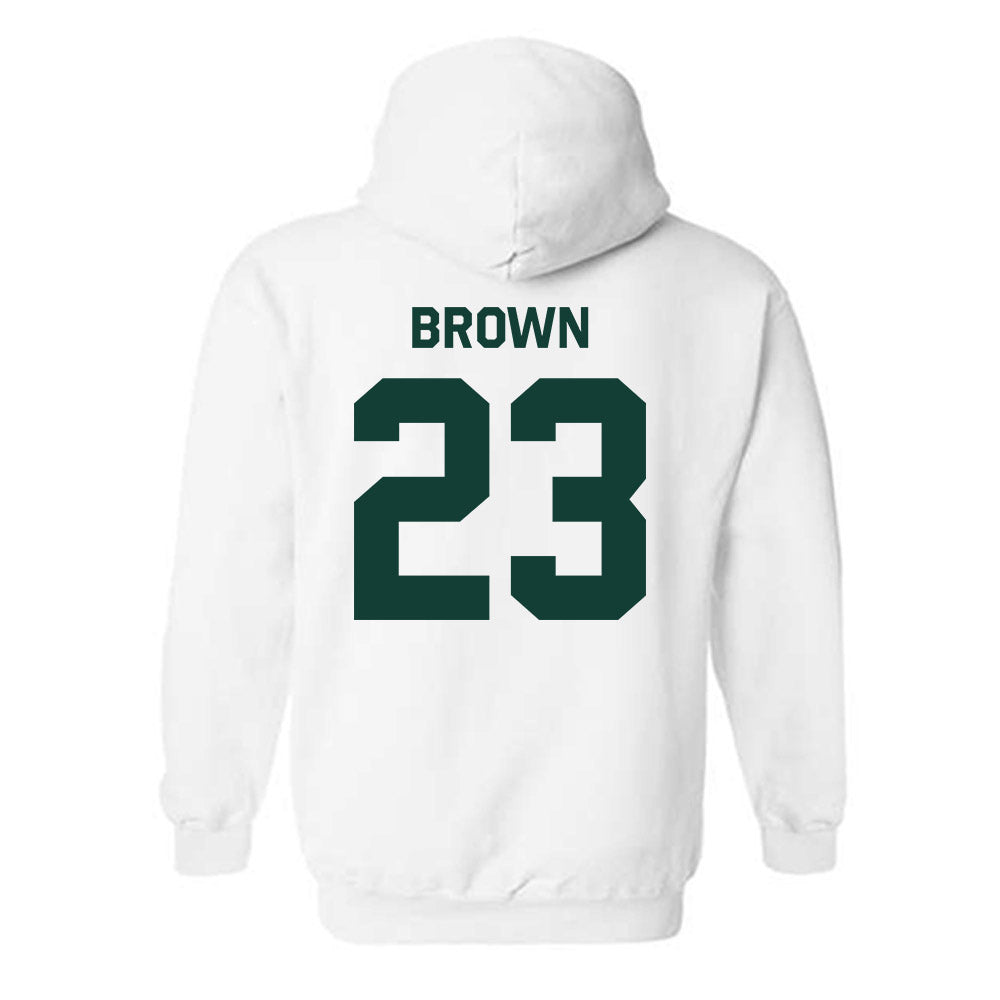 Michigan State - NCAA Women's Basketball : Jalyn Brown - Classic Shersey Hooded Sweatshirt-1