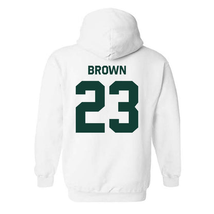 Michigan State - NCAA Women's Basketball : Jalyn Brown - Classic Shersey Hooded Sweatshirt-1