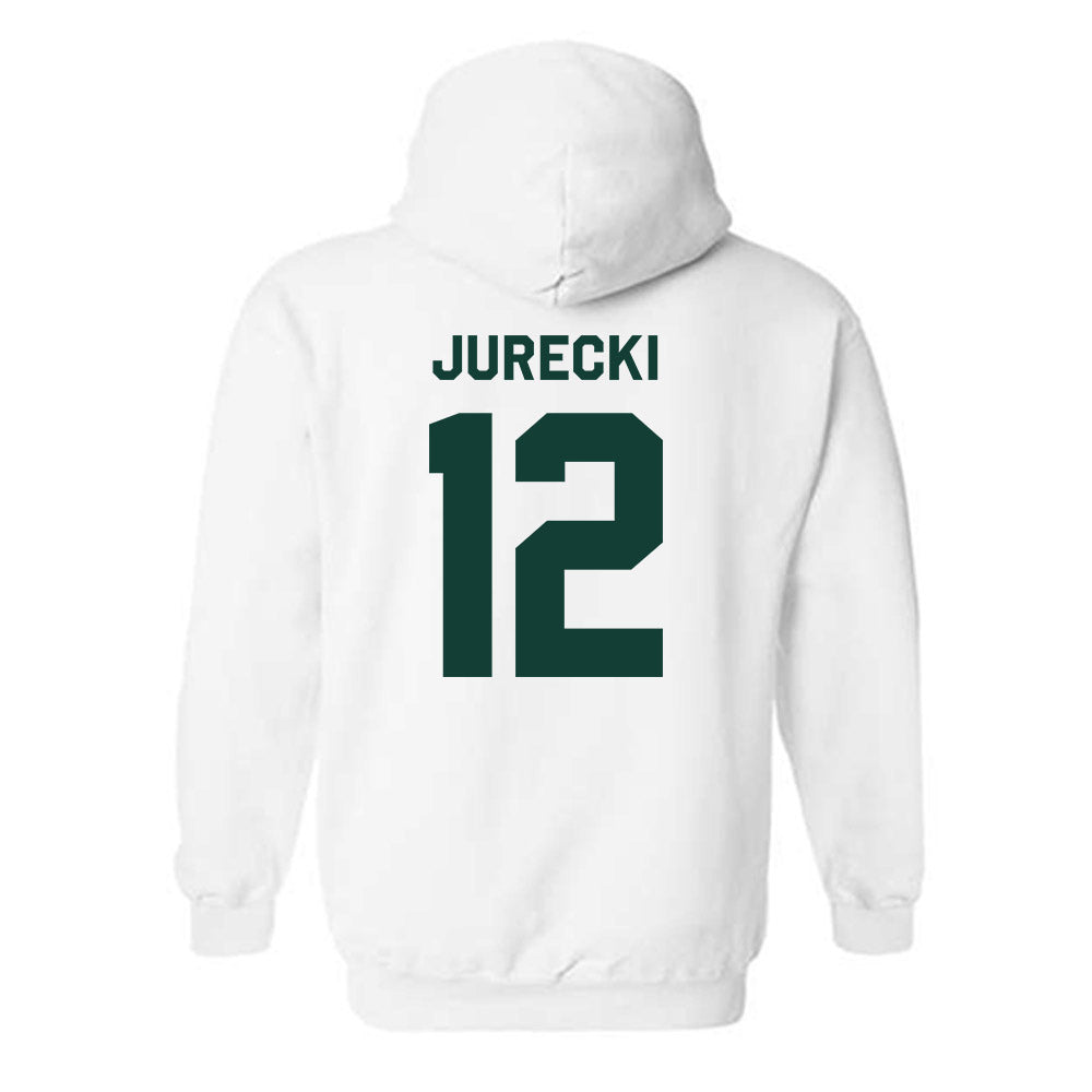 Michigan State - NCAA Men's Ice Hockey : Griffin Jurecki - Classic Shersey Hooded Sweatshirt-1