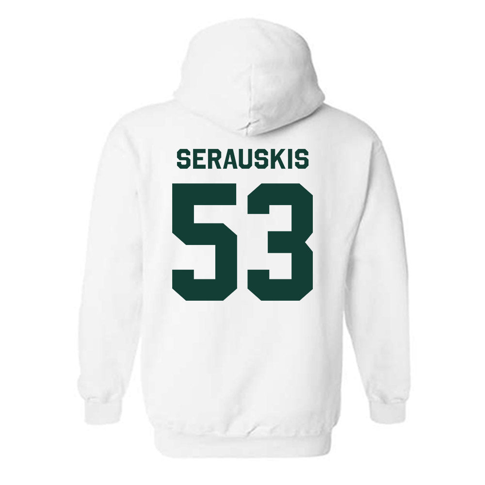 Michigan State - NCAA Football : Trey Serauskis - Classic Shersey Hooded Sweatshirt-1