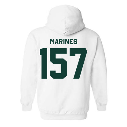Michigan State - NCAA Wrestling : Darius Marines - Classic Shersey Hooded Sweatshirt-1