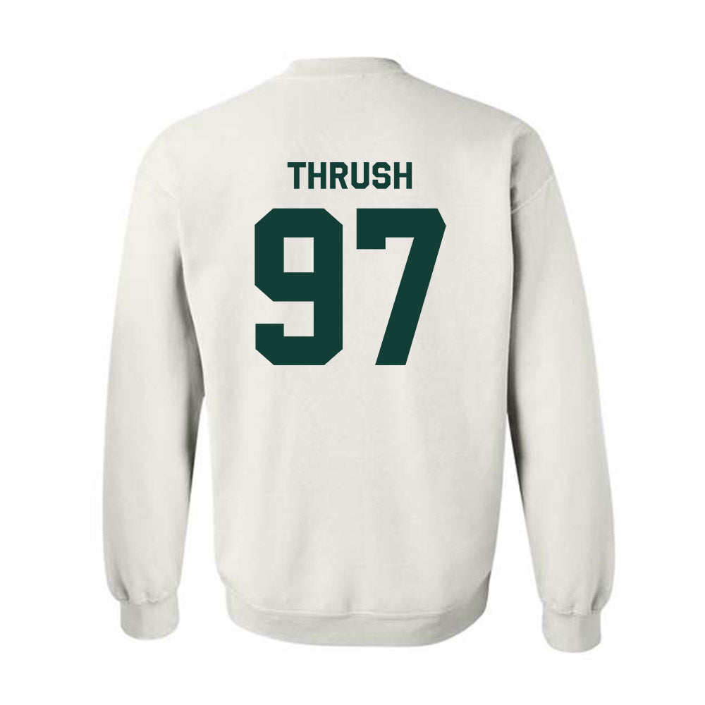Michigan State - NCAA Football : Cal Thrush - Classic Shersey Crewneck Sweatshirt-1