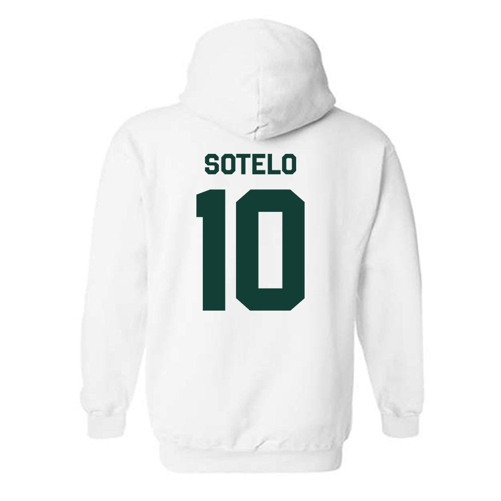 Michigan State - NCAA Women's Basketball : Ines Sotelo - Classic Shersey Hooded Sweatshirt-1