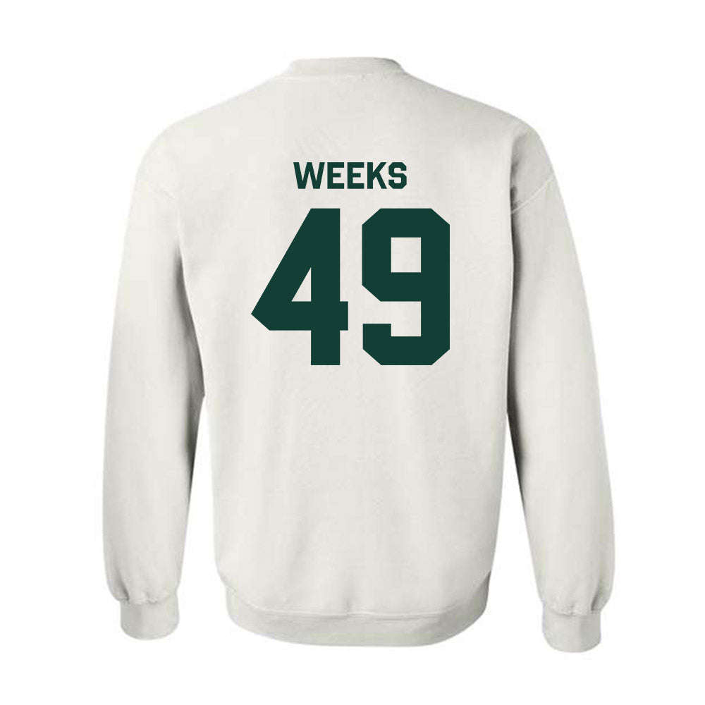 Michigan State - NCAA Football : Alex Weeks - Classic Shersey Crewneck Sweatshirt-1