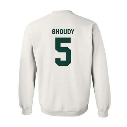 Michigan State - NCAA Men's Ice Hockey : Travis Shoudy - Classic Shersey Crewneck Sweatshirt-1