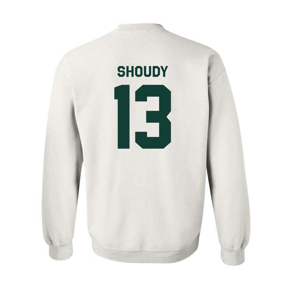 Michigan State - NCAA Men's Ice Hockey : Tiernan Shoudy - Classic Shersey Crewneck Sweatshirt-1