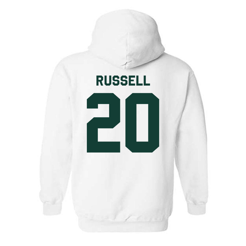 Michigan State - NCAA Men's Ice Hockey : Daniel Russell - Classic Shersey Hooded Sweatshirt-1